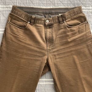 Hiltl caramel colored denim pants.